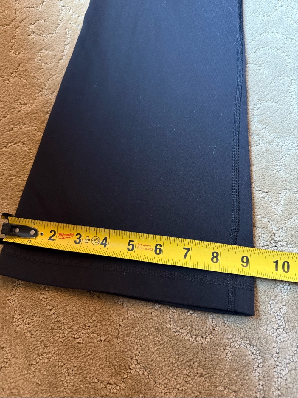 Size 6 or 4 lululemon athletica Black Flare Pants - Picture 6 of 6